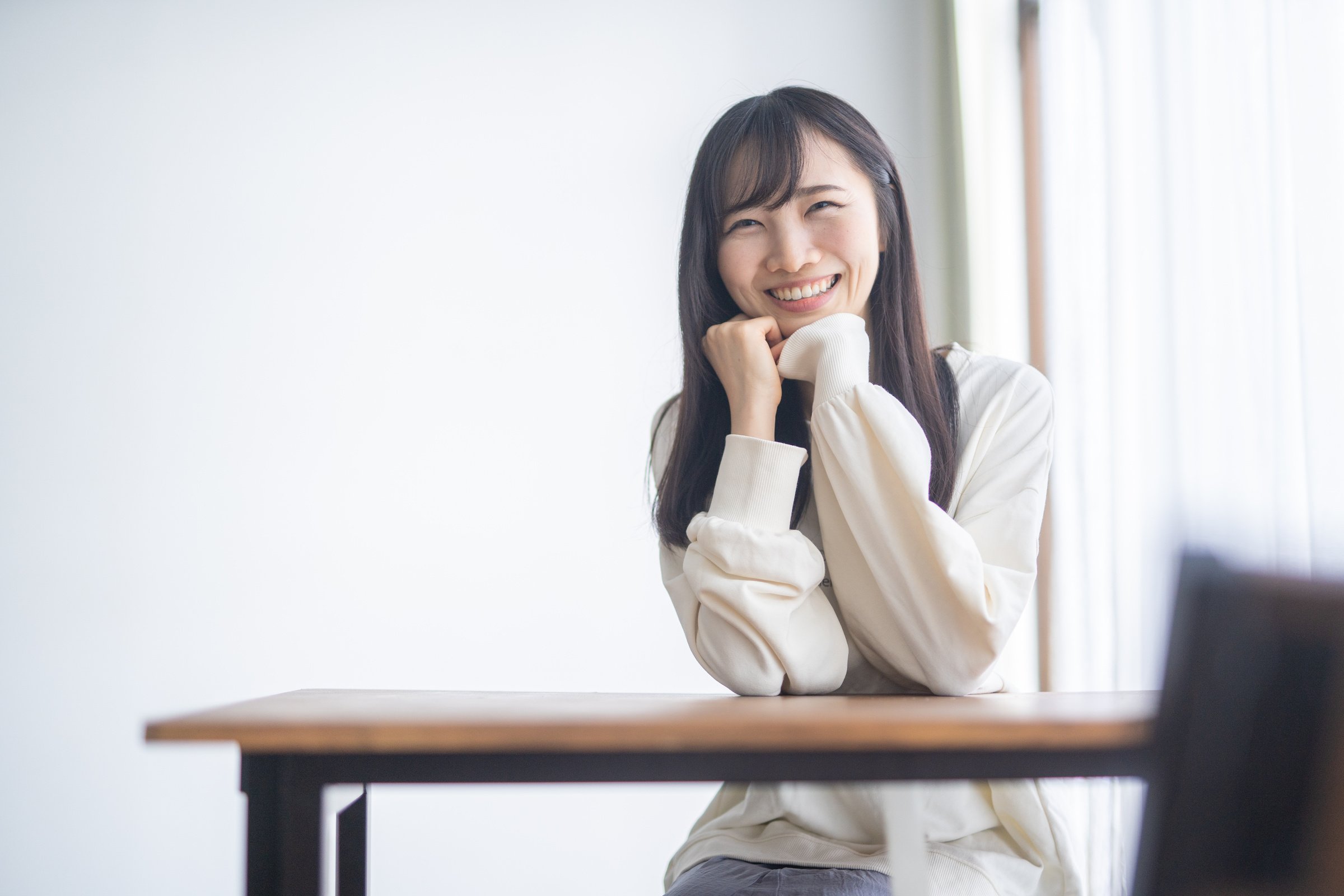 Japanese woman posing with a smile